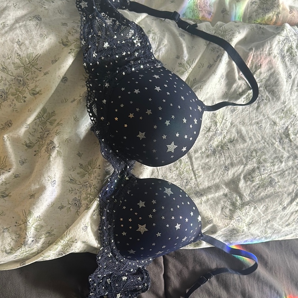 Starry Night Black Lace Bra
